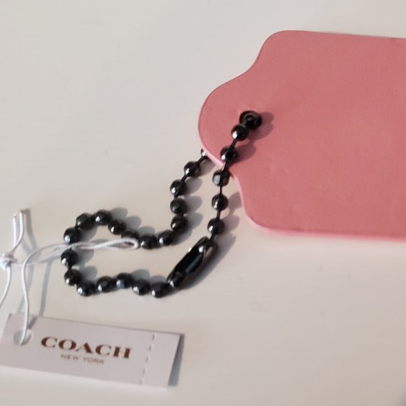 Coach NWT: I LOVE MOM Leather Fob Hangtag - Picture 3 of 8